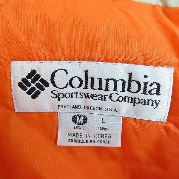 実際に弊社で買取させて頂いたColumbia Sportswear/コロンビアスポーツウェア 90Sヴィンテージ ハーフジップ ブルゾン/Lの画像 2枚目
