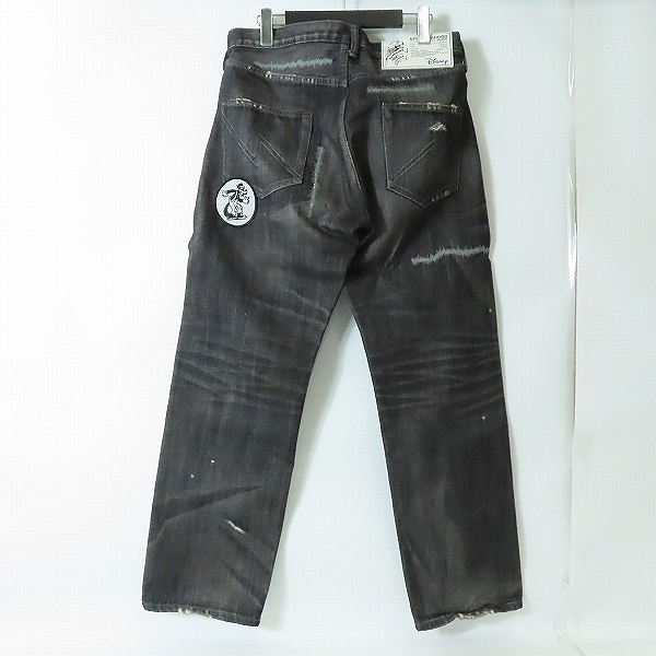 実際に弊社で買取させて頂いたNEIGHBORHOOD×DISNEY/ネイバーフッド×ディズニー 09AW BIG BAD SAVAGE BASIC デニムパンツ 092DCWDN-PTM01/Sの画像 1枚目