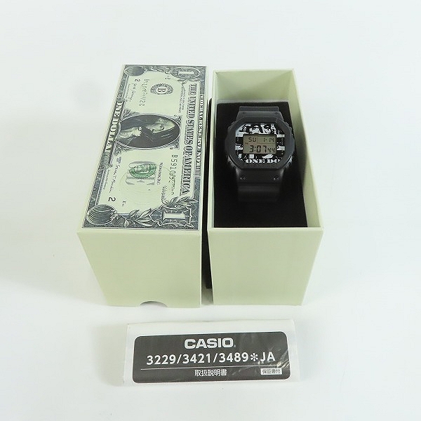 実際に弊社で買取させて頂いたG-SHOCK×KOSUKE KAWAMURA×BEAMS T/Gショック 別注 ''1 dollar bill shredded’’ DW 5600-E の画像 6枚目