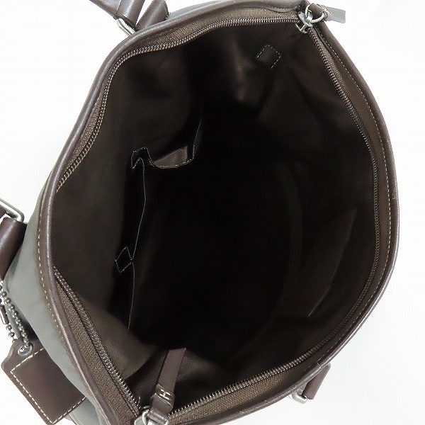 実際に弊社で買取させて頂いたCOACH/コーチ ナイロン×レザー トートバッグ F70682の画像 3枚目