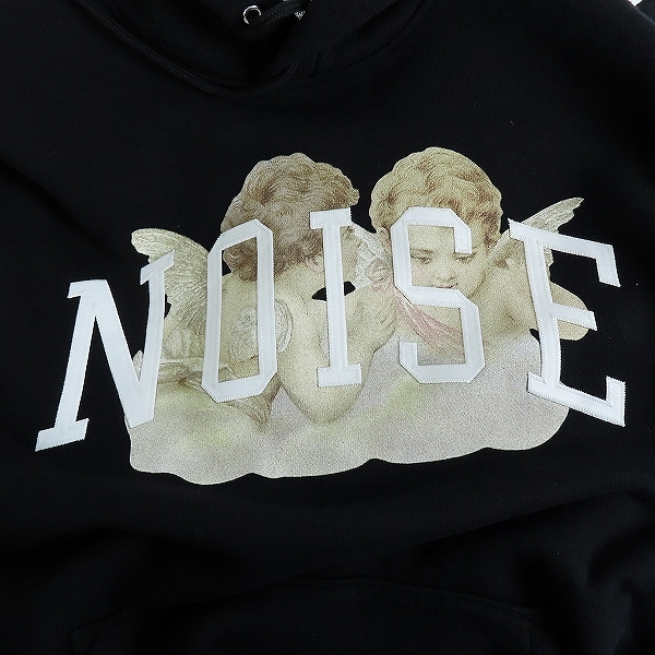 実際に弊社で買取させて頂いた【未使用】UNDERCOVER/アンダーカバー HOODIE ANGEL NOISE/satinpatch パーカー UC2C4892-3/4の画像 4枚目