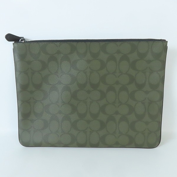 実際に弊社で買取させて頂いたCOACH/コーチ シグネチャー柄 PVCクラッチバッグ F66546