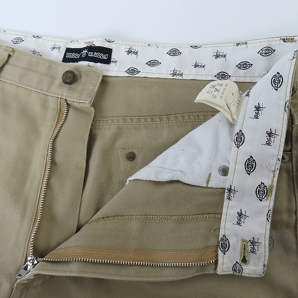 実際に弊社で買取させて頂いたSTUSSY×Dickies/ステューシー×ディッキーズ ワークパンツ/34の画像 3枚目