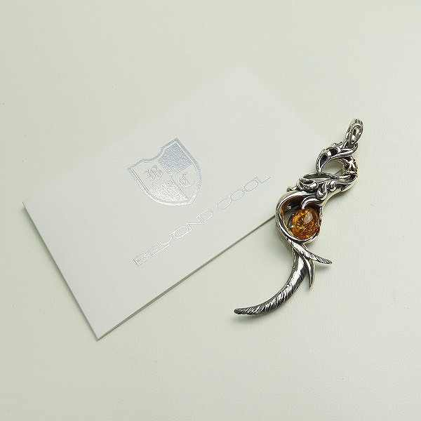 実際に弊社で買取させて頂いた【ギャラ付き】Bloody Mary/ブラッディマリー K18付き 火食い鳥/ヒクイドリ ペンダントトップ wアンバーの画像 6枚目