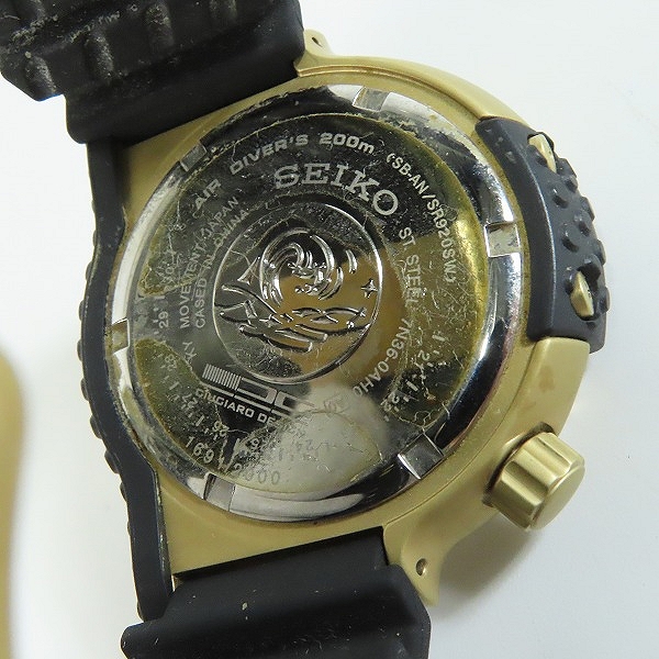 実際に弊社で買取させて頂いたSEIKO/セイコー PROSPEX/プロスペックス ダイバーウォッチ ジウジアーロ限定モデル 7N36-0AH0 【動作未確認】の画像 3枚目