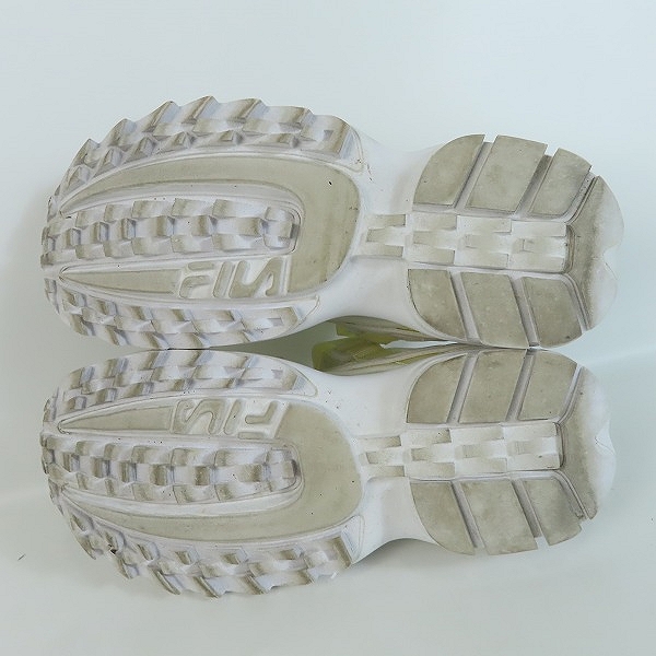 実際に弊社で買取させて頂いたFILA/フィラ DISRUPTOR SANDAL WHITE 19SS-S ディスラプター サンダル F0304-2001/26の画像 2枚目