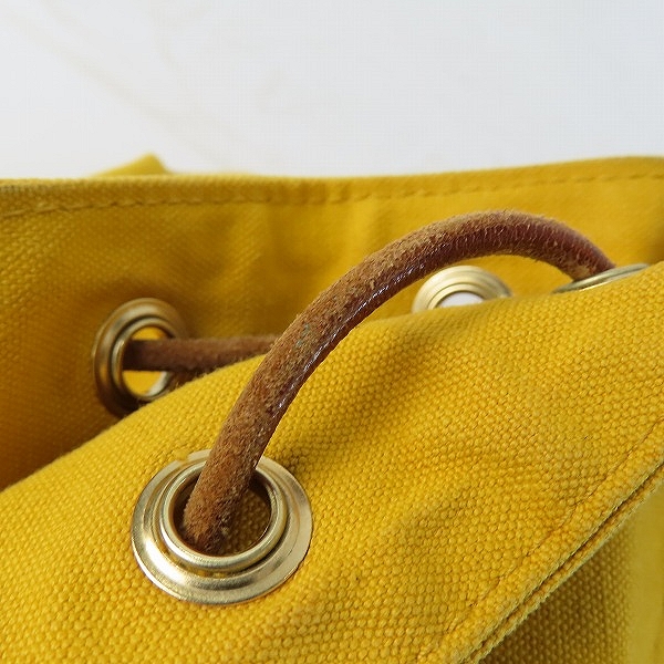 実際に弊社で買取させて頂いたHERMES/エルメス ポロションミミル キャンバス×レザー巾着型ショルダーバッグの画像 8枚目