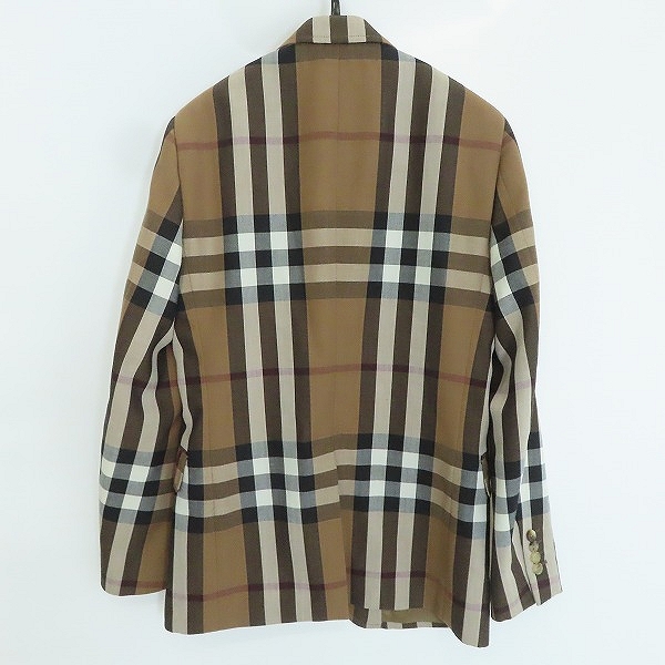実際に弊社で買取させて頂いたBURBERRY/バーバリー チェック テーラードジャケット 8036696/46Rの画像 1枚目