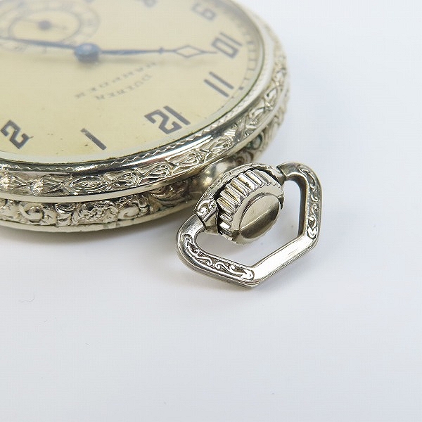 実際に弊社で買取させて頂いた【ジャンク】DUEBER HANPDEN/ハンプデン スモセコ 手巻き ヴィンテージ 懐中時計の画像 3枚目