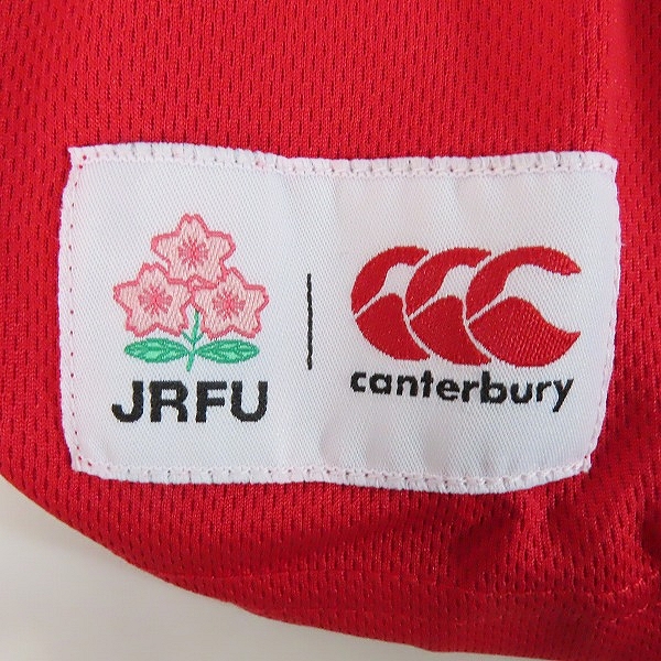 実際に弊社で買取させて頂いたCANTERBURY/カンタベリー ラグビー 半袖シャツ ジャパンワンチームティ /RA30300 /Lの画像 7枚目
