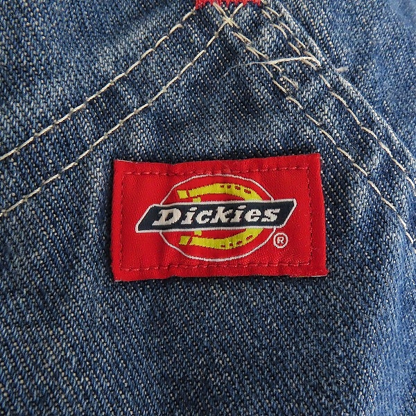 実際に弊社で買取させて頂いたDickies/ディッキーズ デニム オーバーオール 40×32の画像 4枚目