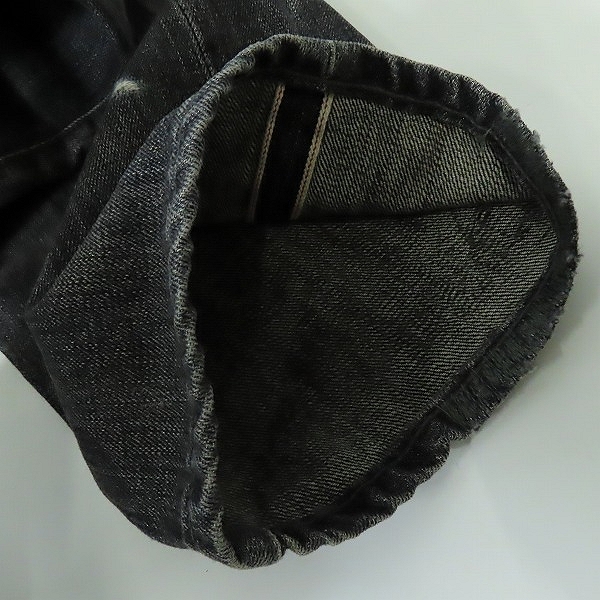 実際に弊社で買取させて頂いた【未使用】NEIGHBORHOOD/ネイバーフッド デニムパンツ/ストレートジーンズ ダメージ加工 121DCNH-PTM12/Sの画像 6枚目