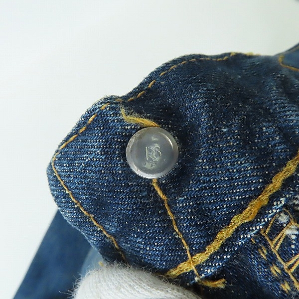 実際に弊社で買取させて頂いたLevis/リーバイス 501 ヴィンテージ 刻印16 ビッグE ボタンフライ デニムパンツの画像 7枚目