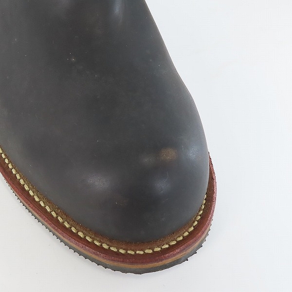 実際に弊社で買取させて頂いたCHIPPEWA/チペワ 7インチ スチールトゥ レザー ショートエンジニアブーツ 91002/7Eの画像 9枚目