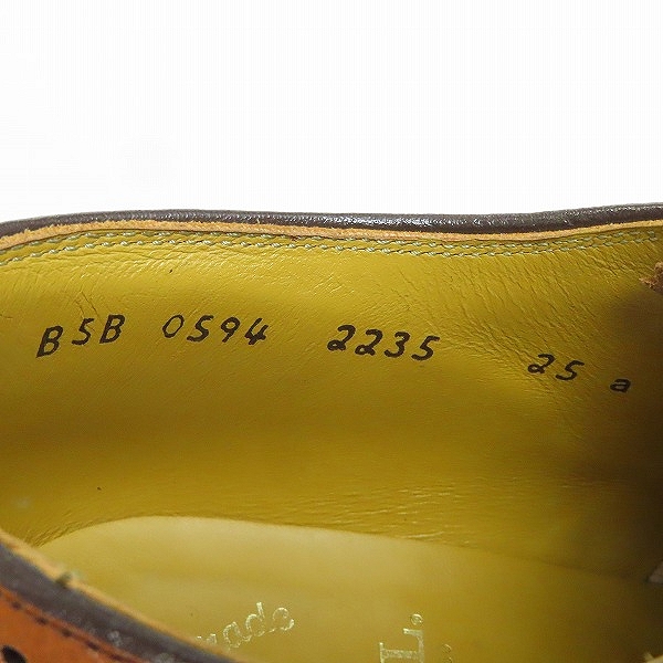 実際に弊社で買取させて頂いたREGAL/リーガル ウイングチップ レザーシューズ 2235/25の画像 5枚目