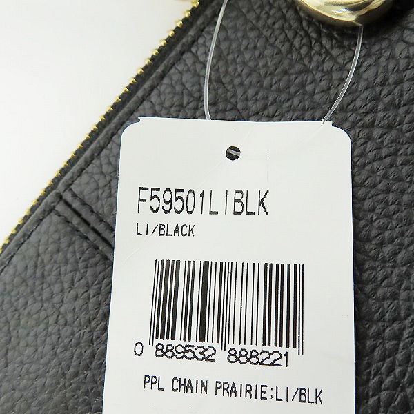 実際に弊社で買取させて頂いた【未使用】COACH/コーチ レザー ハンドバッグ ブラック F59501の画像 7枚目