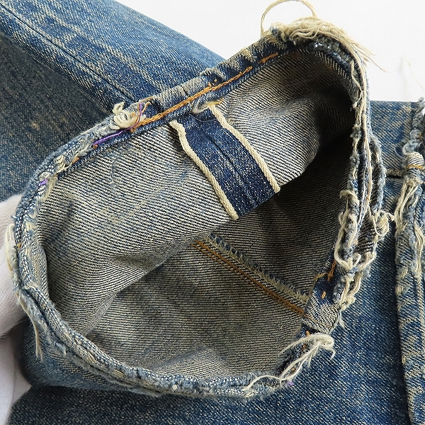 実際に弊社で買取させて頂いたLevi's/リーバイス ボタン裏6刻印/ビッグE/Vステッチ ヴィンテージ デニムパンツの画像 9枚目