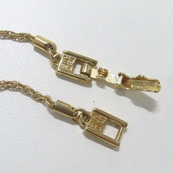 実際に弊社で買取させて頂いたGIVENCHY/ジバンシィ 4Gスクエアロゴ ネックレス ゴールドの画像 5枚目