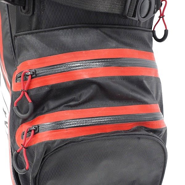 実際に弊社で買取させて頂いたTitleist/タイトリスト ゴルフ 5分割スタンド式 キャディバッグ ブラックｘホワイトの画像 6枚目