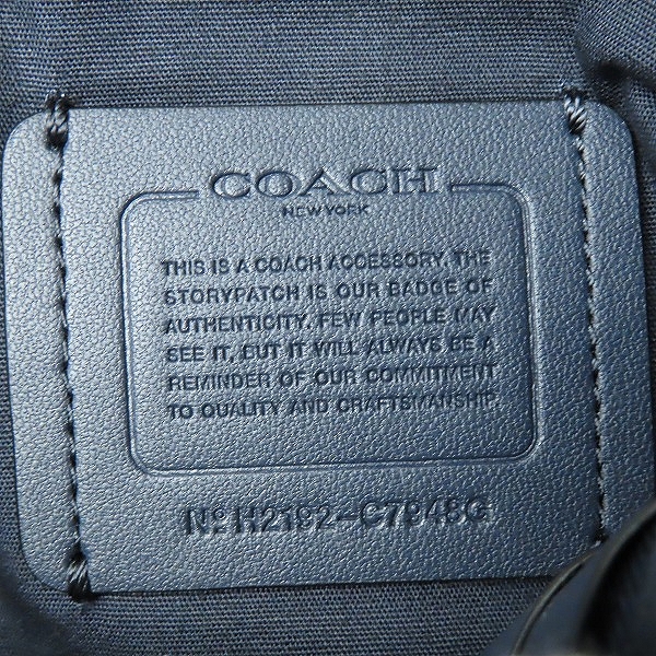 実際に弊社で買取させて頂いたCOACH/コーチ キャンバス クラッチバッグ C7948Gの画像 4枚目