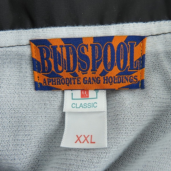 実際に弊社で買取させて頂いたBUDSPOOL /バッズプール APHRODITE GANG ロゴ ナイロン コーチ ジャケット XXLの画像 2枚目