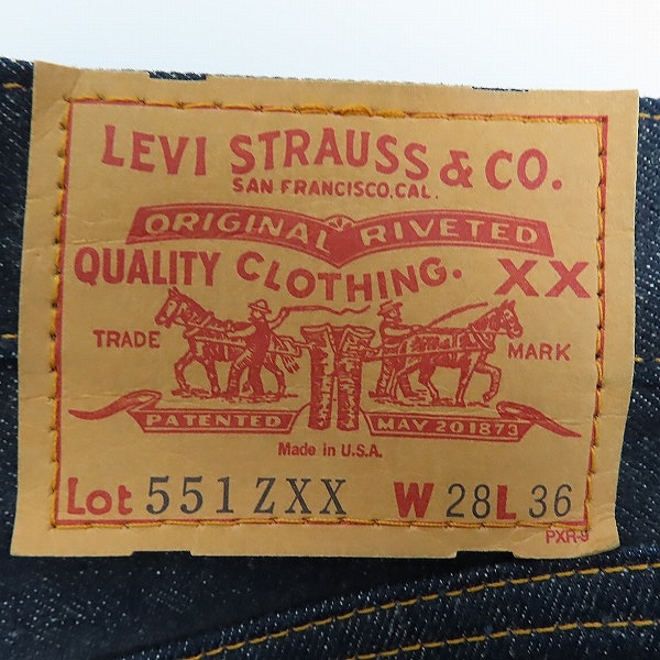 実際に弊社で買取させて頂いたLevi's/リーバイス 551ZXX  デニムパンツ 551-0006/W28L36の画像 3枚目