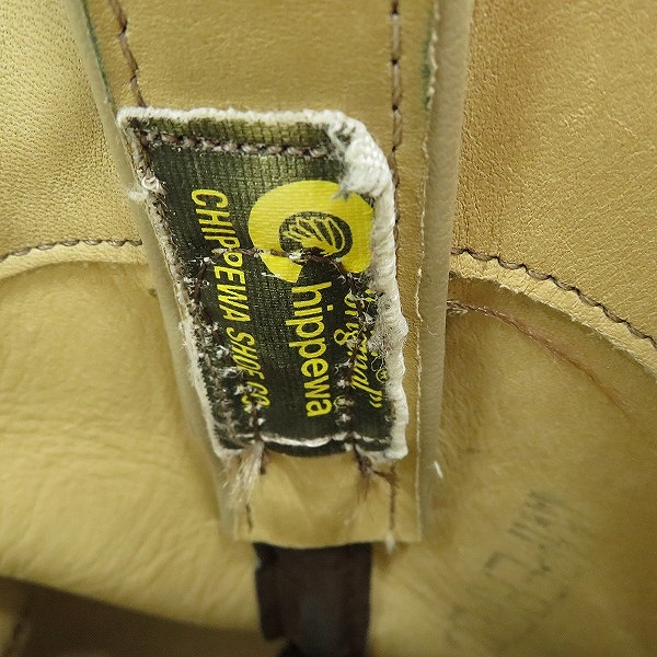 実際に弊社で買取させて頂いたCHIPPEWA/チペワ ウェリントンブーツ 9Eの画像 6枚目