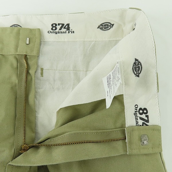 実際に弊社で買取させて頂いたDickies/ディッキーズ 874 original fit チノパンツ W241BG0/W34L34の画像 4枚目