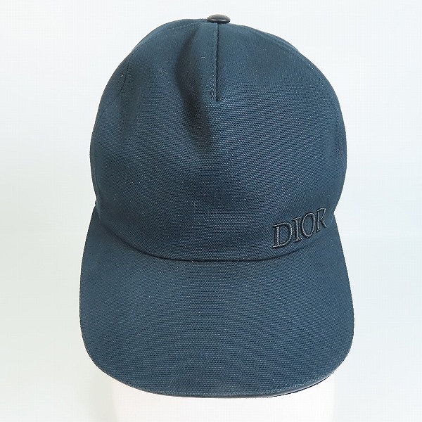 実際に弊社で買取させて頂いたDior Homme/ディオールオム ロゴエンブロイダリーベースボールキャップ 933C902D4511/Lの画像 1枚目