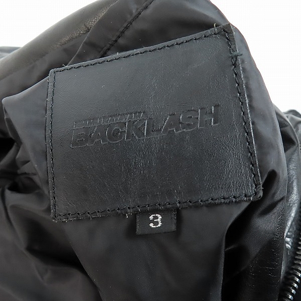 実際に弊社で買取させて頂いたBACKLASH/バックラッシュ カンガルー ポーランド ホワイトグース ダウンジャケット 1363-02/3の画像 2枚目