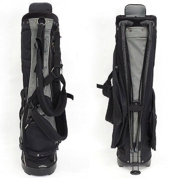 実際に弊社で買取させて頂いたCallaway/キャロウェイ スタンド式 5分割キャディバッグ ブラックｘグレーの画像 2枚目