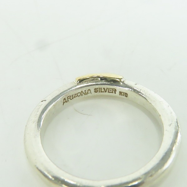 実際に弊社で買取させて頂いたARIZONA FREEDOM/アリゾナフリーダム  K18太陽神プレート付 マルセン型 リング 22.5号の画像 6枚目