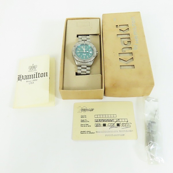 実際に弊社で買取させて頂いたHAMILTON/ハミルトン Khaki/カーキ 腕時計 9745B【動作未確認】の画像 8枚目