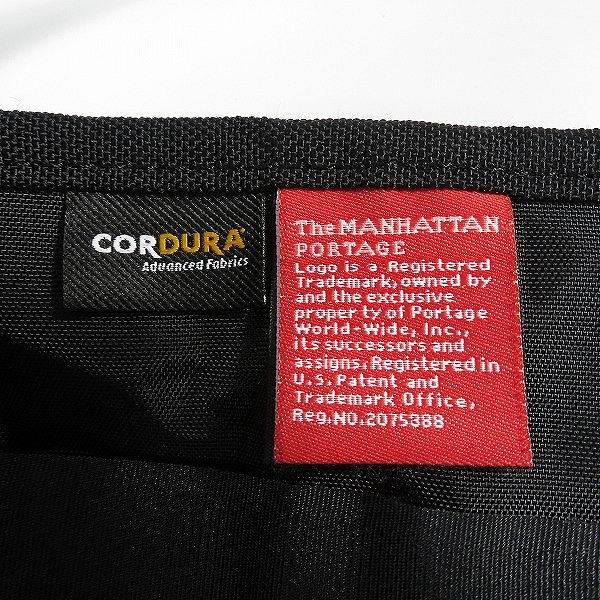 実際に弊社で買取させて頂いたManhattan Portage/マンハッタンポーテージ CORDURA/コーデュラナイロン メッセンジャーバッグ 鞄 ブラックの画像 7枚目