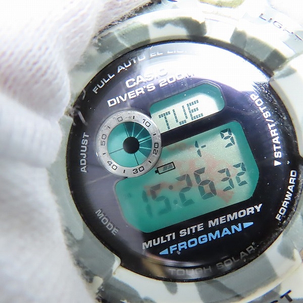 実際に弊社で買取させて頂いたG-SHOCK/G-ショック ブラジリアンフロッグマン 迷彩/GW-200CF-7JFの画像 4枚目