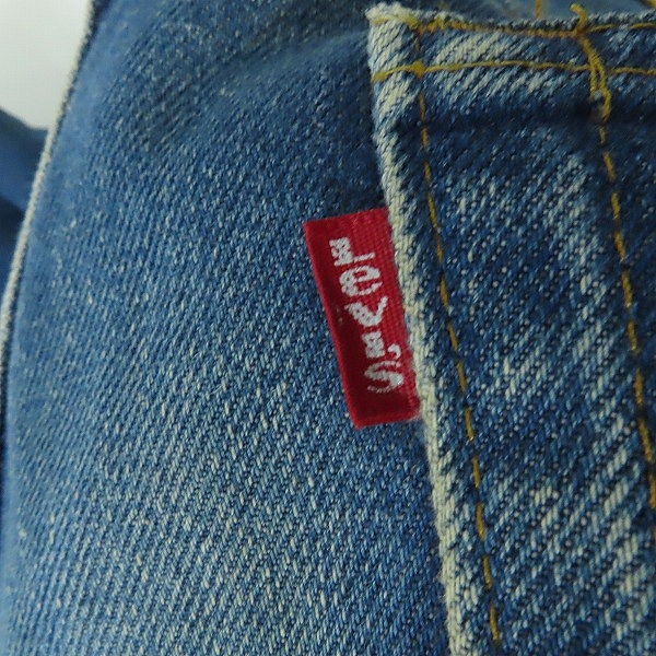実際に弊社で買取させて頂いたLevis/リーバイス 1501-0117 80's 刻印524 スモールe ボタンフライ デニムパンツ W30L38の画像 4枚目