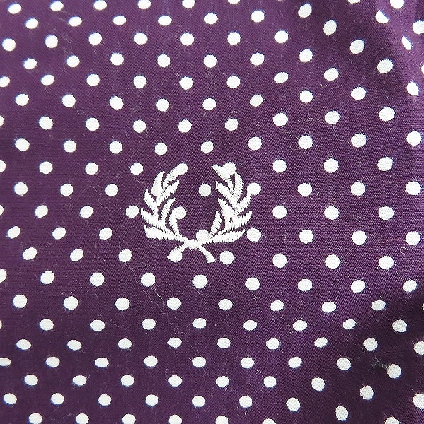 実際に弊社で買取させて頂いたFRED PERRY/フレッドペリー Polka Dot Print L/S Shirt JAPAN LIMITED/ポルカドットプリント 長袖シャツ F4359/Mの画像 3枚目