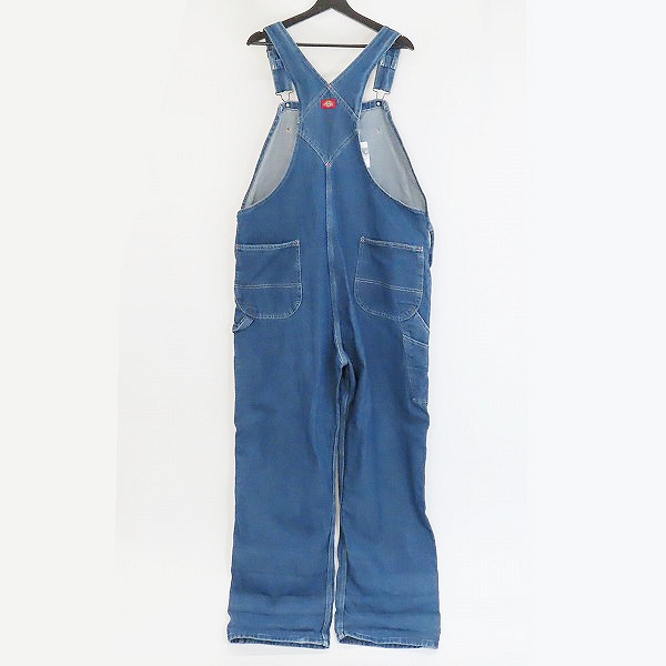 実際に弊社で買取させて頂いたDickies/ディッキーズ デニム オーバーオール 40×32の画像 1枚目