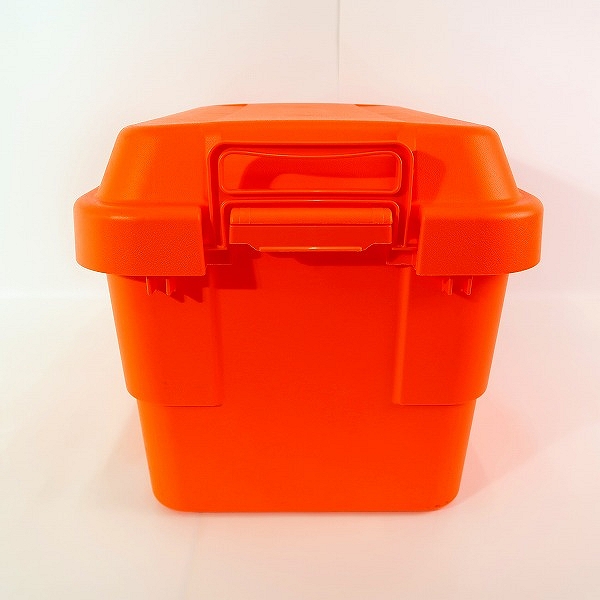 実際に弊社で買取させて頂いたBEAMS/ビームス トランクカーゴ 50l コンテナボックス オレンジの画像 4枚目