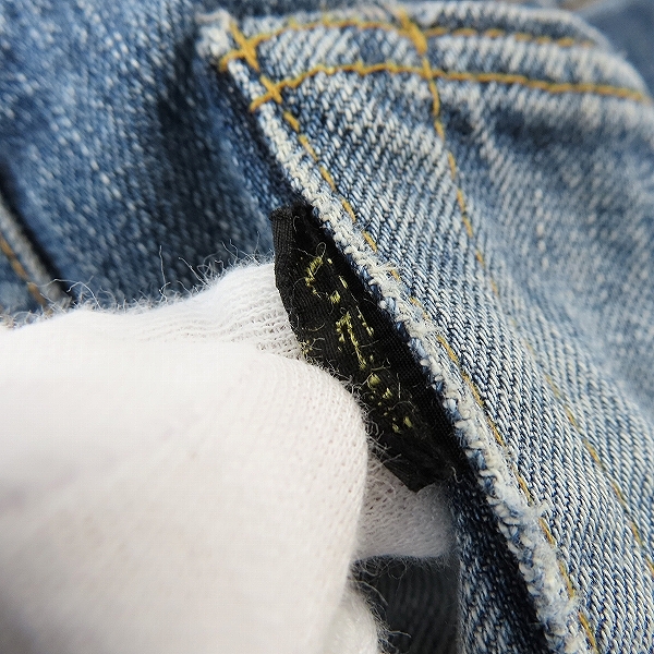 実際に弊社で買取させて頂いたCOOTIE/クーティー ヴィンテージ加工 デニムパンツ 32の画像 7枚目