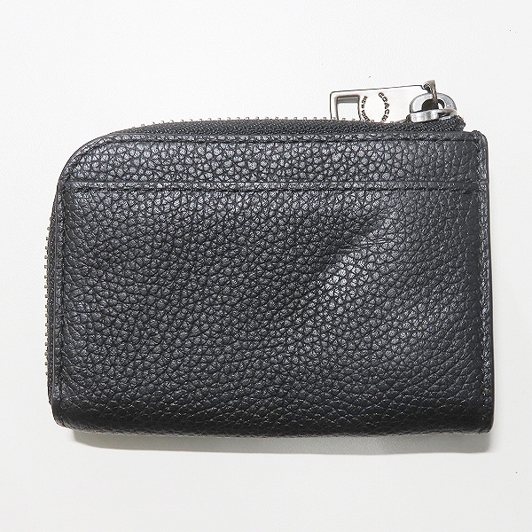 実際に弊社で買取させて頂いたCOACH/コーチ L字ファスナー シグネチャー キーチェーン付きコインケース ブラックの画像 1枚目
