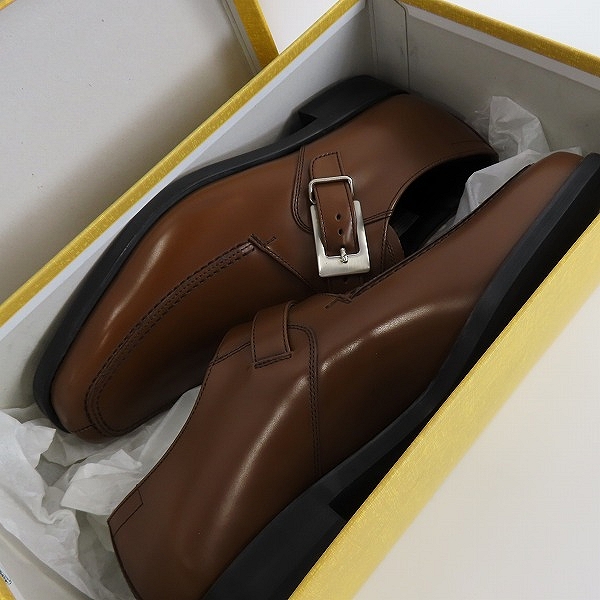 実際に弊社で買取させて頂いたREGAL/リーガル モンクストラップ レザーシューズ/Y625/24.5の画像 7枚目