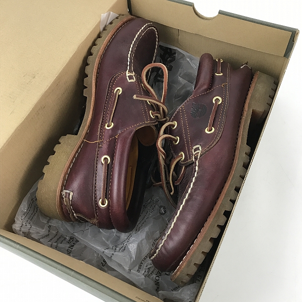 実際に弊社で買取させて頂いたTimberland/ティンバーランド レザー デッキシューズ 50009 8.5の画像 8枚目