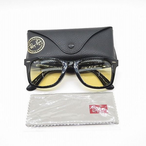 実際に弊社で買取させて頂いたRay-Ban/レイバン WAYFARER/ウェイファーラー サングラス RB2140-F 901の画像 9枚目