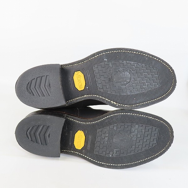 実際に弊社で買取させて頂いたCHIPPEWA/チペワ 7インチ スチールトゥ レザー ショートエンジニアブーツ 91002/7Eの画像 2枚目