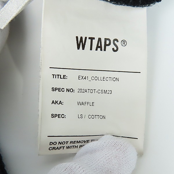 実際に弊社で買取させて頂いたWTAPS/ダブルタップス WAFFLE サーマル/ロンT 202ATDT-CSM23/3の画像 4枚目