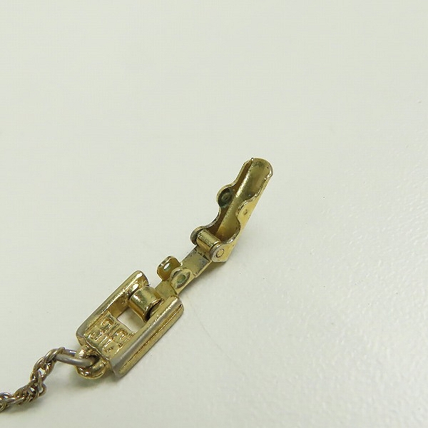 実際に弊社で買取させて頂いたGIVENCHY/ジバンシィ リボン 4Gロゴ ネックレス ゴールドの画像 7枚目