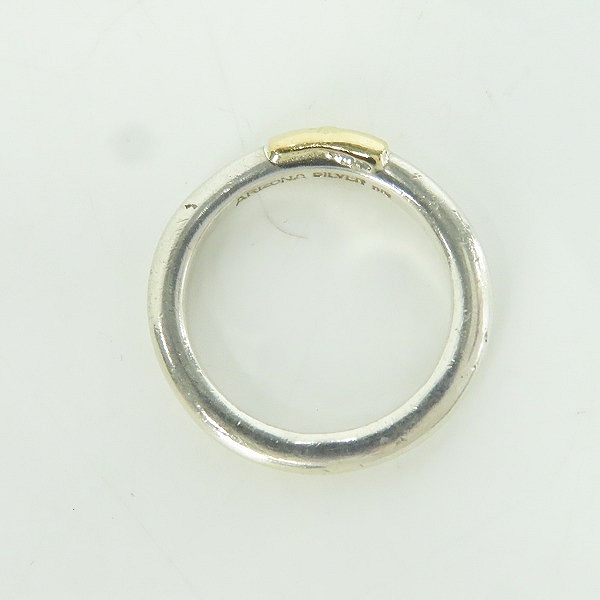 実際に弊社で買取させて頂いたARIZONA FREEDOM/アリゾナフリーダム  K18太陽神プレート付 マルセン型 リング 22.5号の画像 5枚目