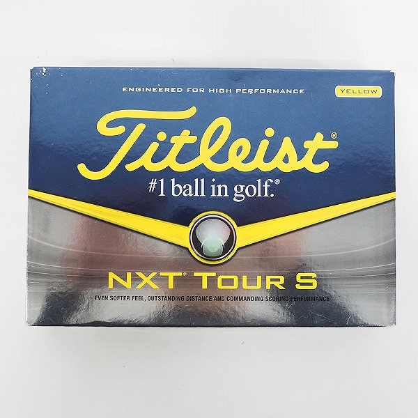実際に弊社で買取させて頂いた 【未使用/オウンネーム】Titleist/タイトリスト NXT TOUR S ゴルフボール イエロー 1ダース の画像 2枚目