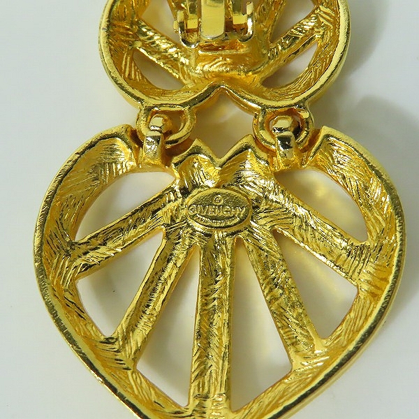 実際に弊社で買取させて頂いたGIVENCHY/ジバンシィ ハート イヤリング ゴールドの画像 5枚目